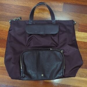 Samsonite Purple Convertible Tote/Backpack